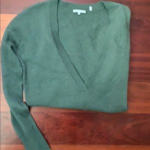 Green long sleeve sweater CASHMERE